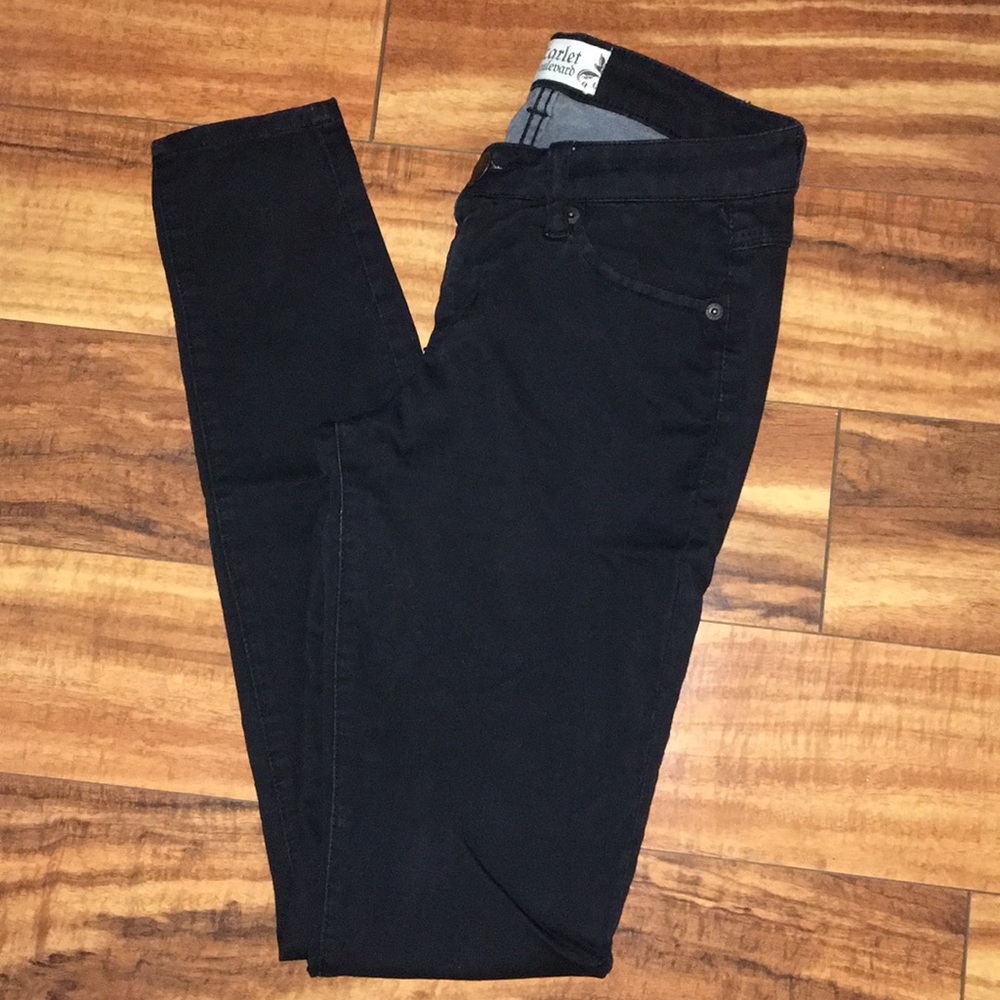 Scarlet Boulevard size 24 00 black skinny pants